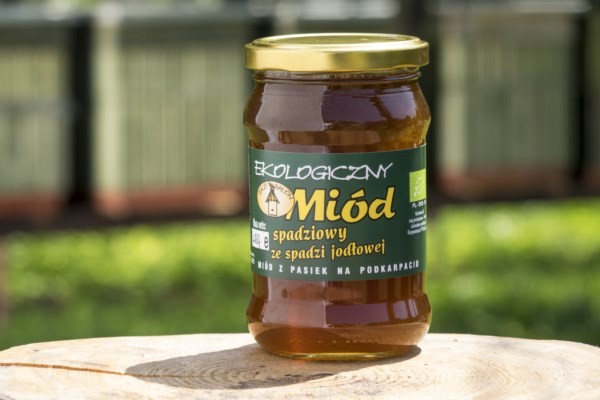 Miód spadziowy z jodły EKO 400g