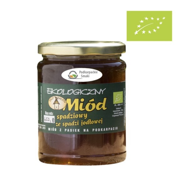 Miód spadziowy z jodły EKO 650g