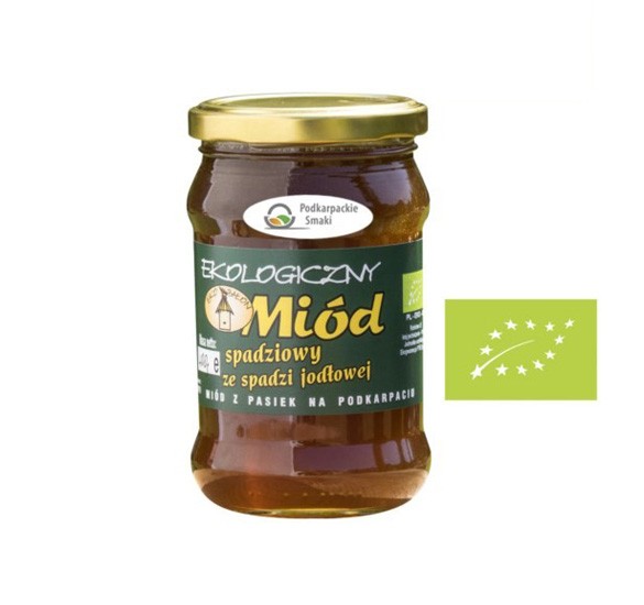 Miód spadziowy z jodły EKO 400g