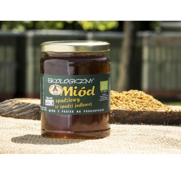 Miód spadziowy z jodły EKO 650g