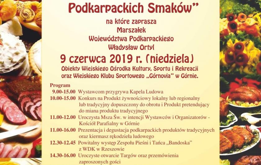 XIII Targi Żywności Tradycyjnej "Festiwal Podkarpackich smaków"